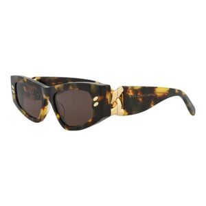 Stella McCartney Womens Cat Eye Havana Havana Brown Fashion Designer Eyewear